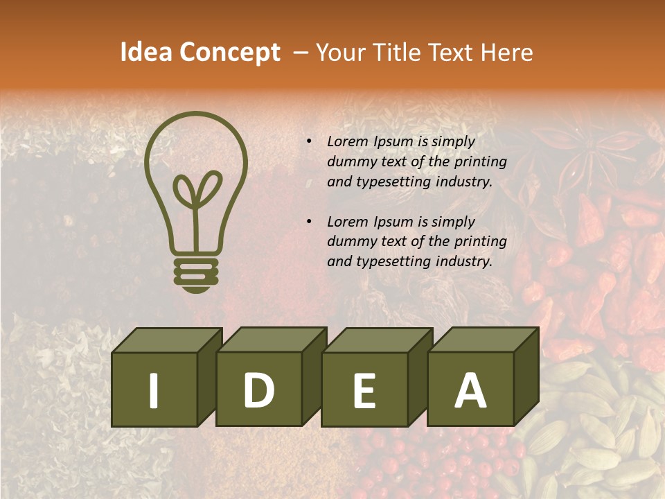 Hot Macro Aromatic PowerPoint Template