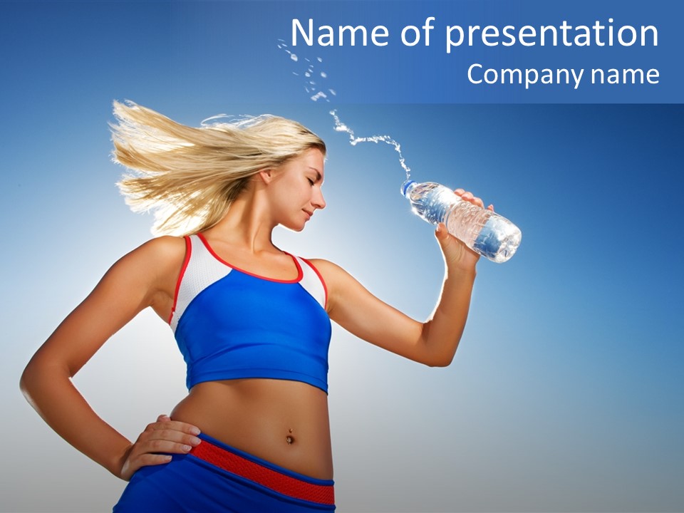 Fitness Mineral Thirst PowerPoint Template