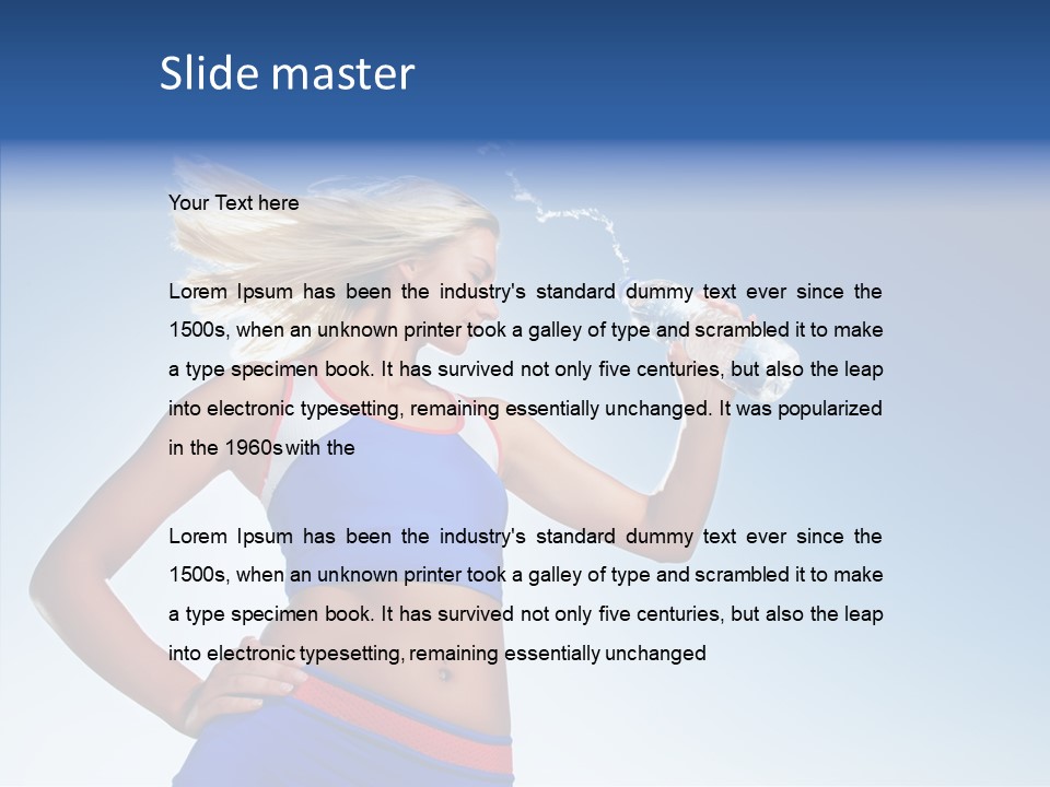 Fitness Mineral Thirst PowerPoint Template