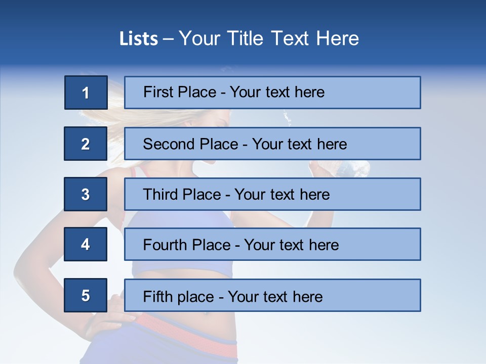Fitness Mineral Thirst PowerPoint Template