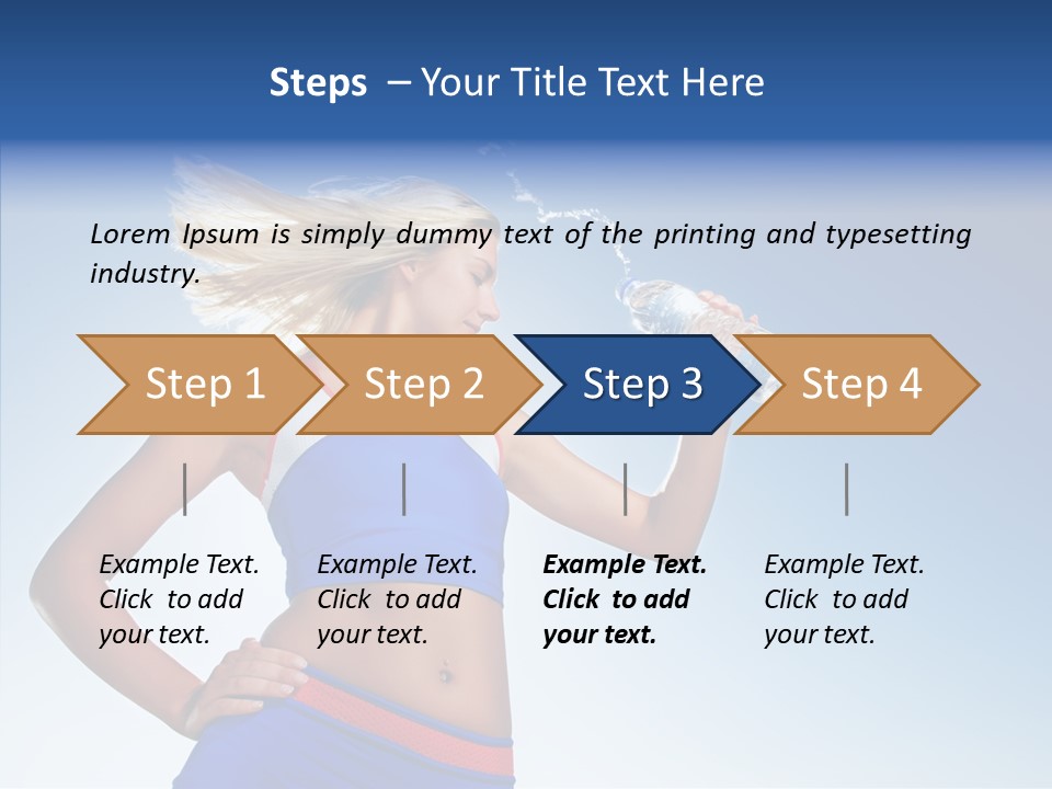 Fitness Mineral Thirst PowerPoint Template