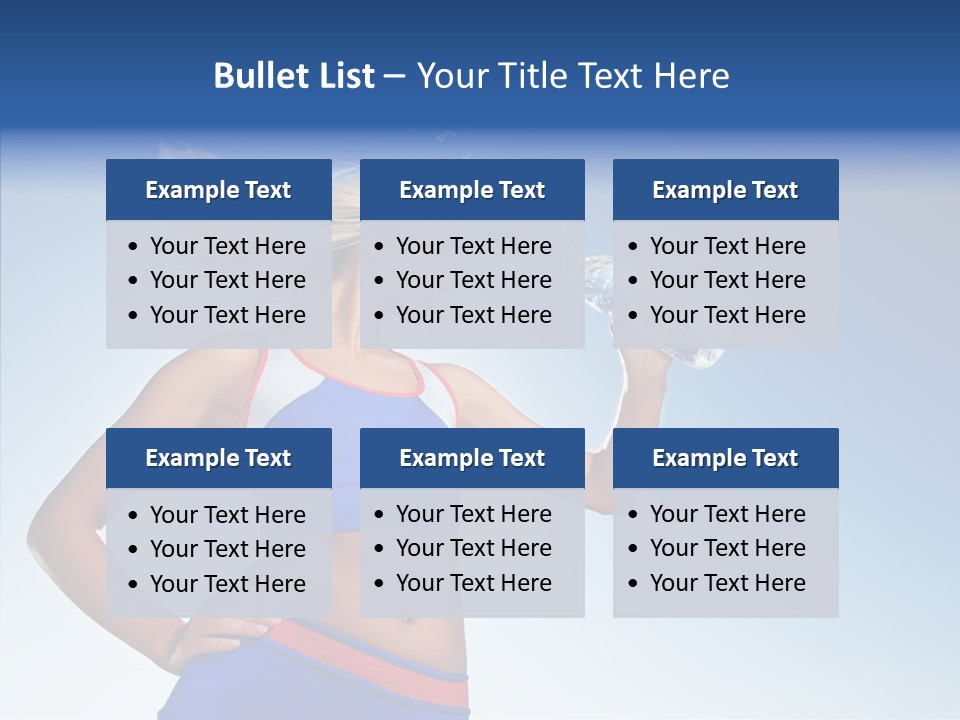 Fitness Mineral Thirst PowerPoint Template
