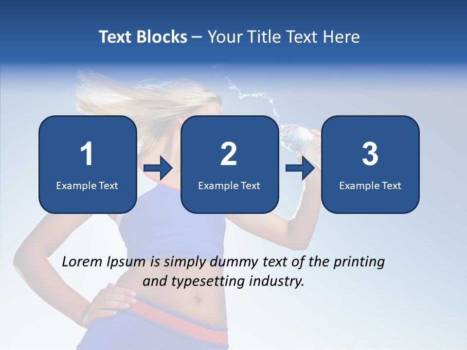Fitness Mineral Thirst PowerPoint Template