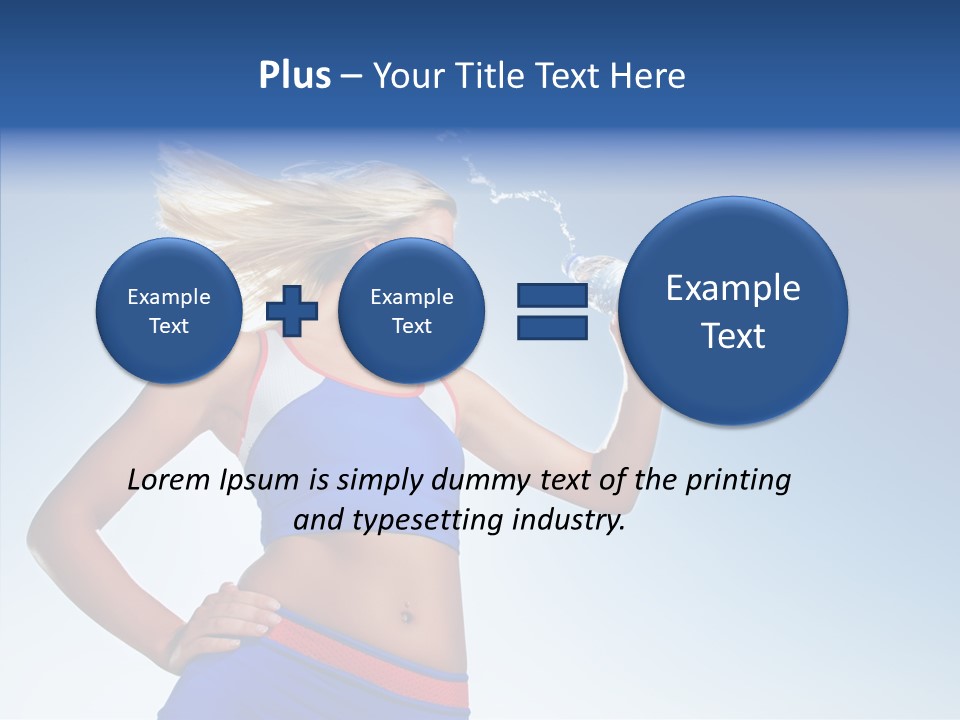 Fitness Mineral Thirst PowerPoint Template