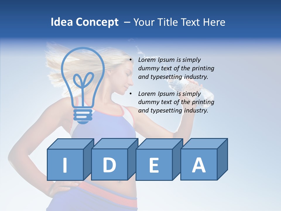 Fitness Mineral Thirst PowerPoint Template