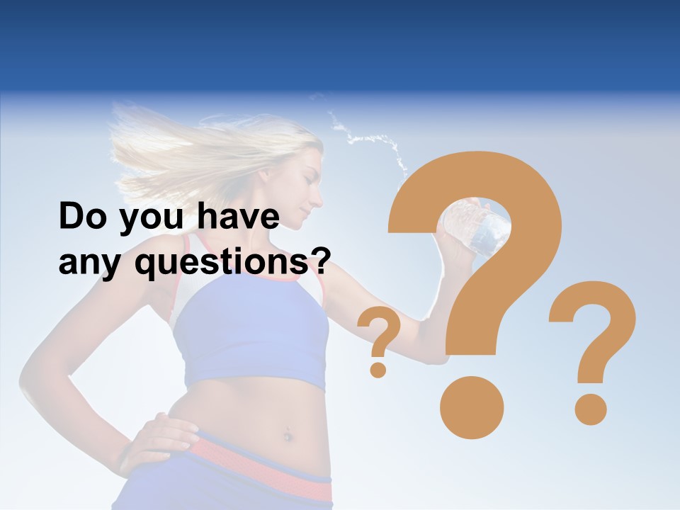 Fitness Mineral Thirst PowerPoint Template