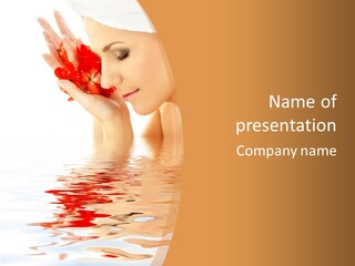 Purity Wet Towel PowerPoint Template