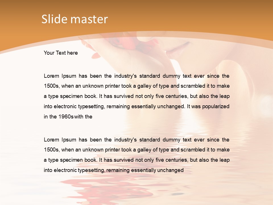 Purity Wet Towel PowerPoint Template