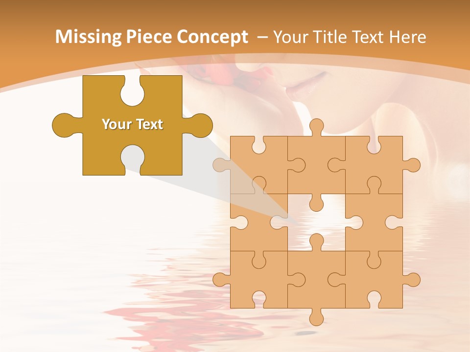 Purity Wet Towel PowerPoint Template