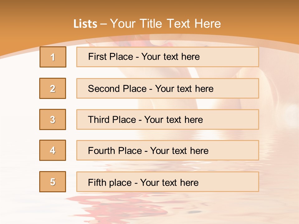 Purity Wet Towel PowerPoint Template