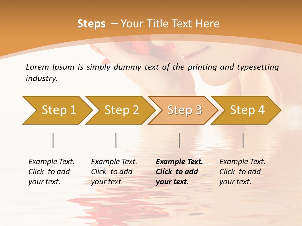 Purity Wet Towel PowerPoint Template