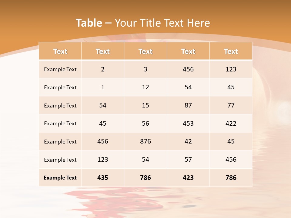 Purity Wet Towel PowerPoint Template