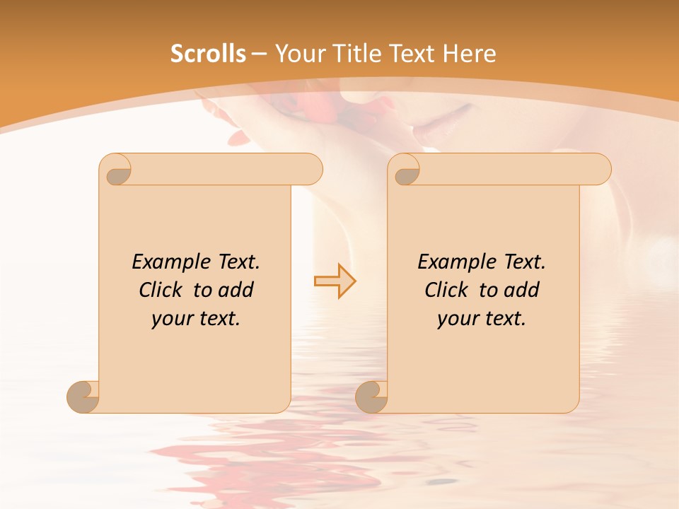 Purity Wet Towel PowerPoint Template