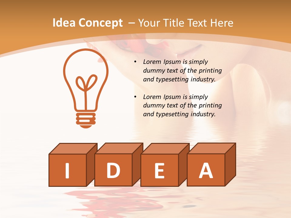 Purity Wet Towel PowerPoint Template