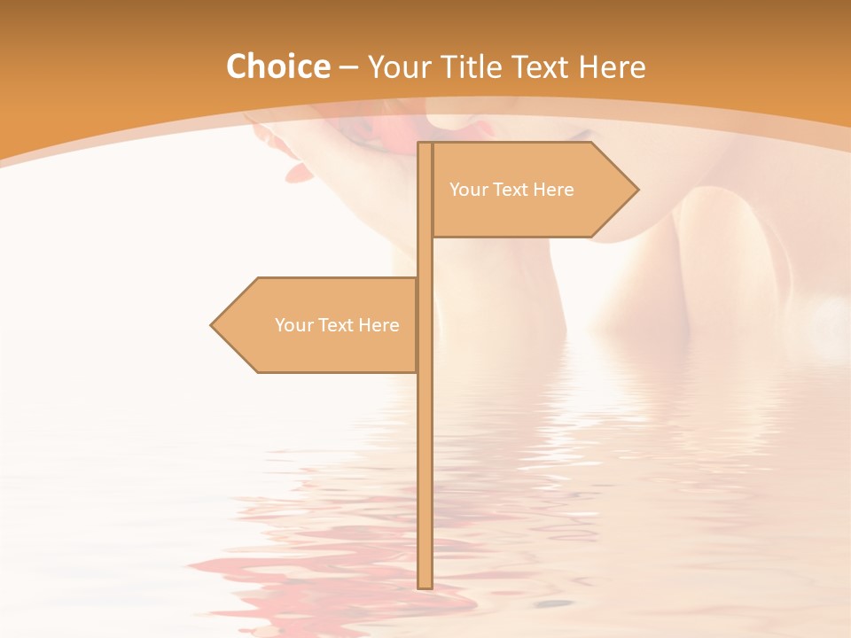 Purity Wet Towel PowerPoint Template