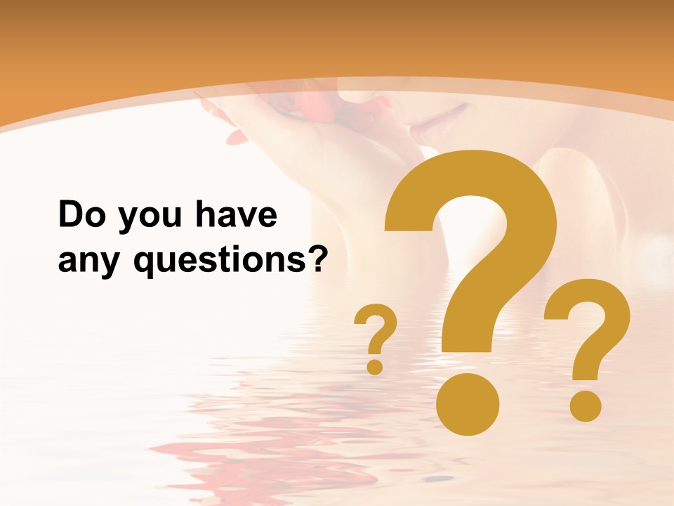 Purity Wet Towel PowerPoint Template