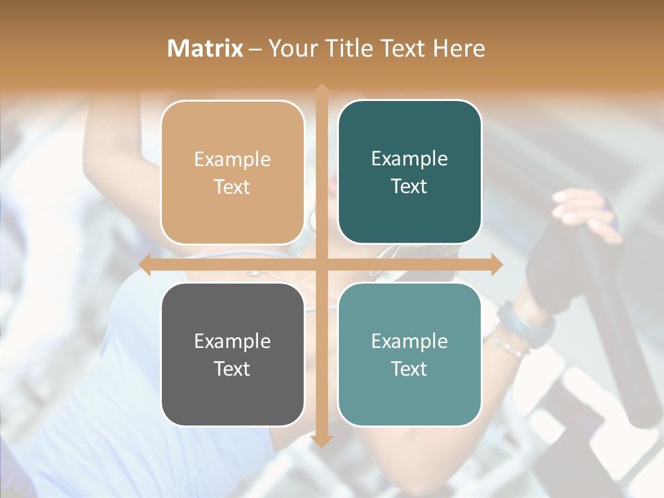 Determination Happy Woman PowerPoint Template