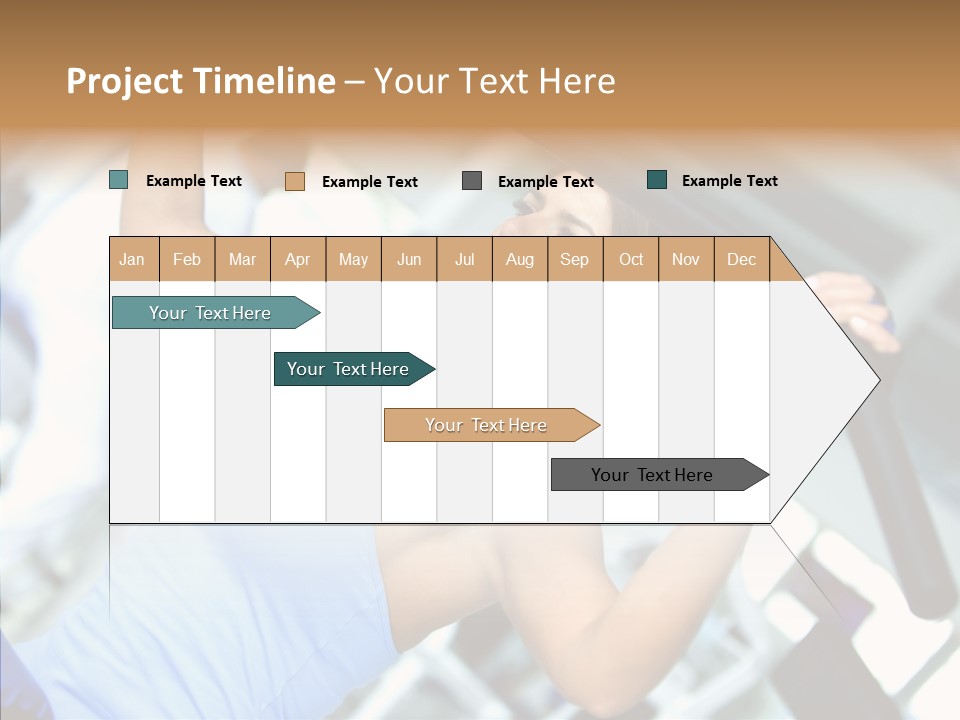 Determination Happy Woman PowerPoint Template