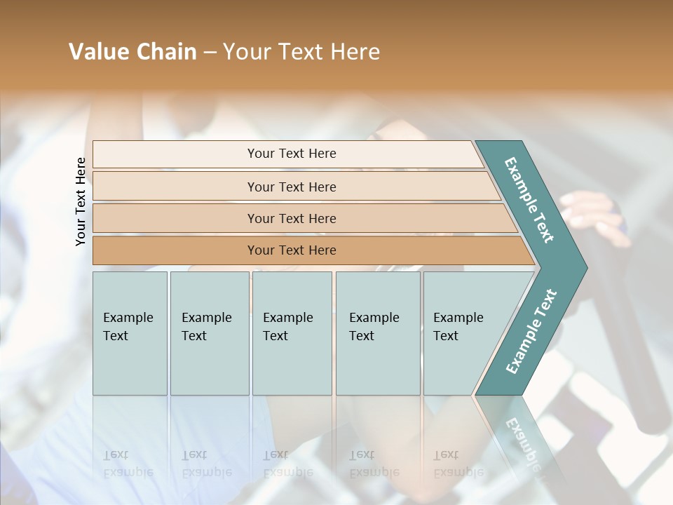 Determination Happy Woman PowerPoint Template