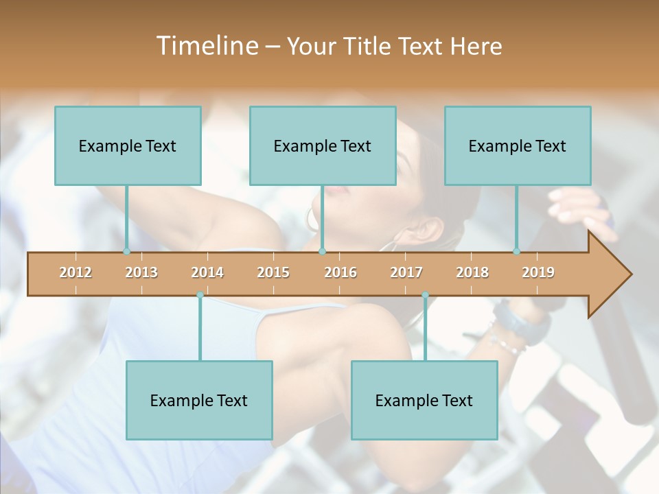 Determination Happy Woman PowerPoint Template
