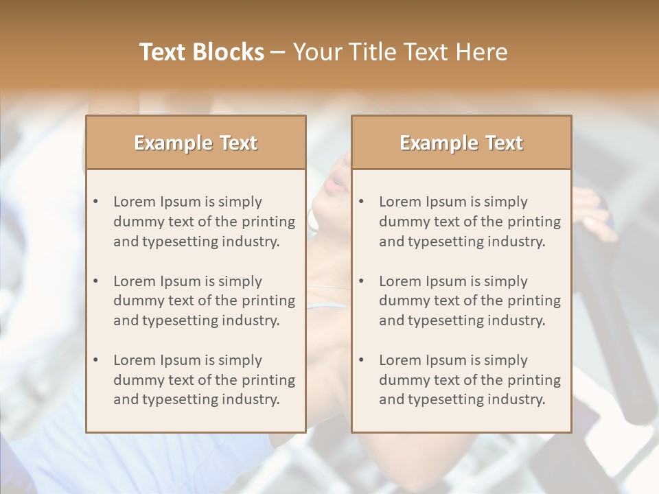 Determination Happy Woman PowerPoint Template