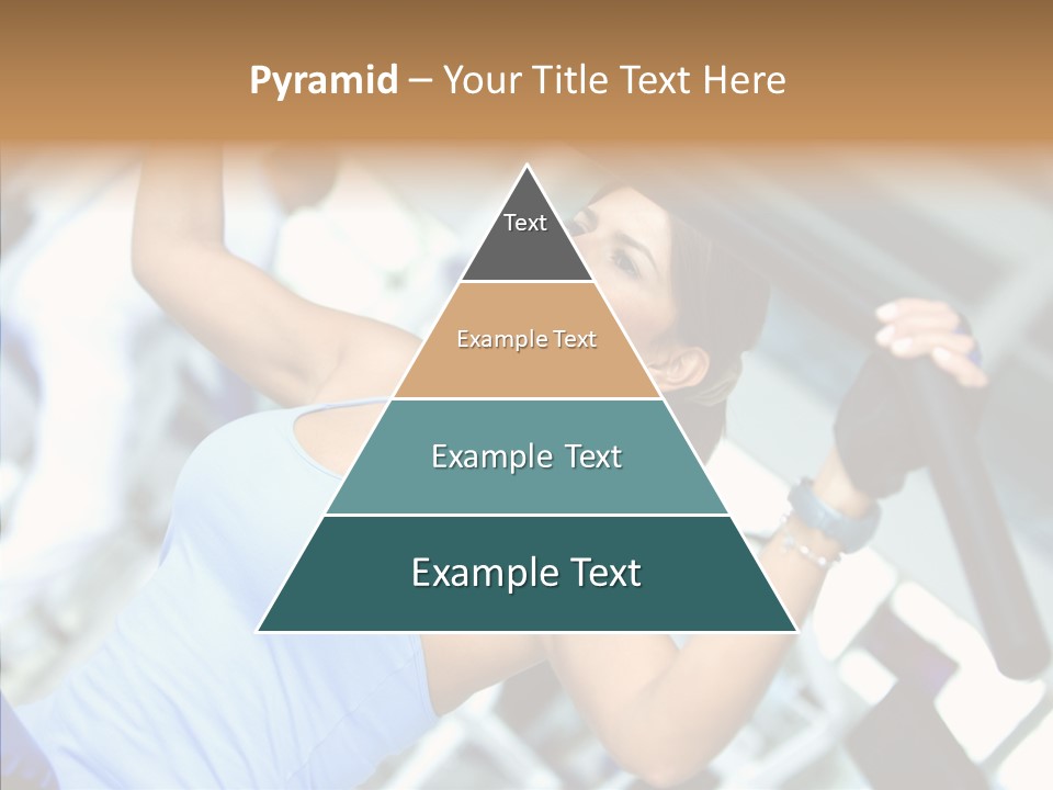 Determination Happy Woman PowerPoint Template