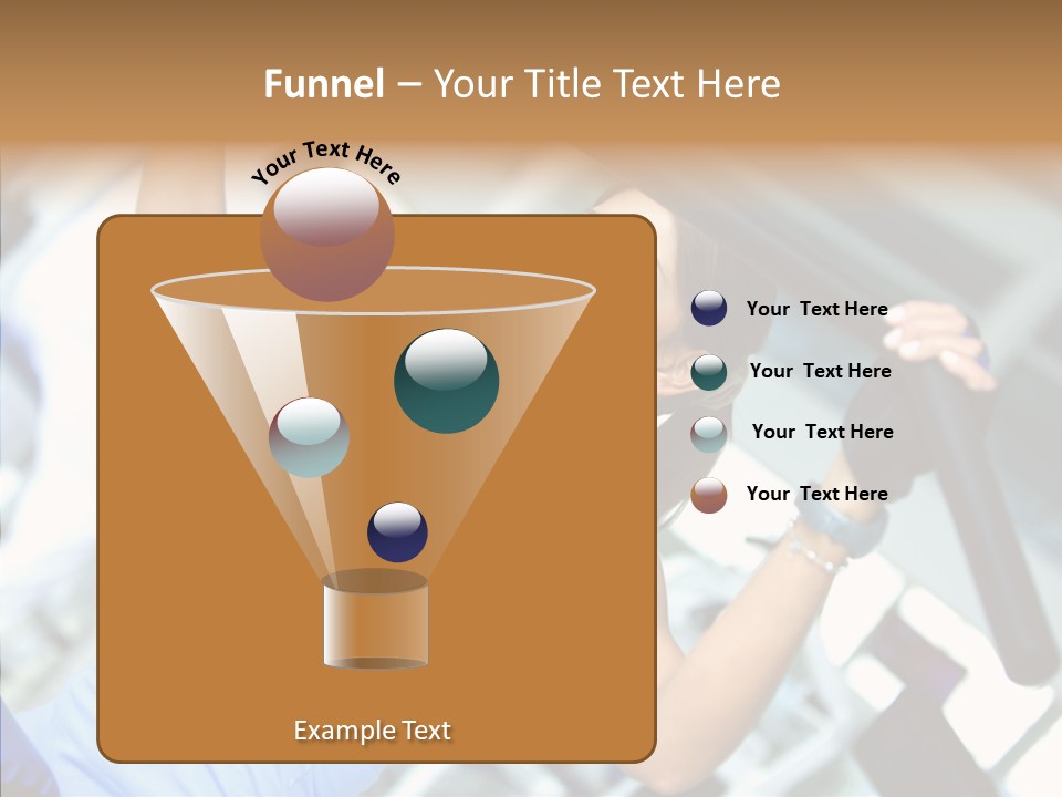 Determination Happy Woman PowerPoint Template