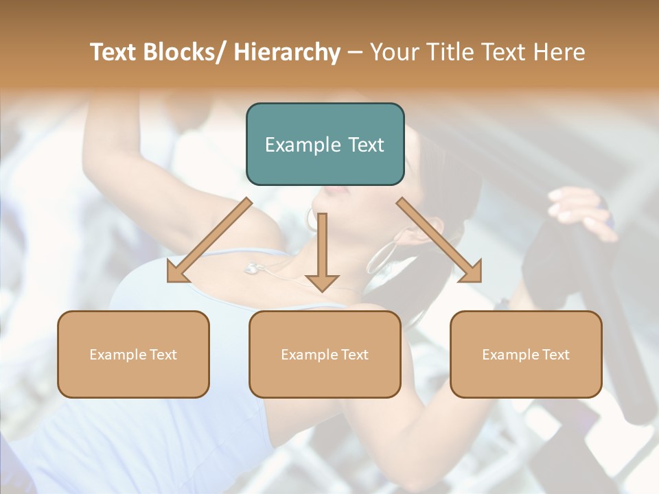 Determination Happy Woman PowerPoint Template