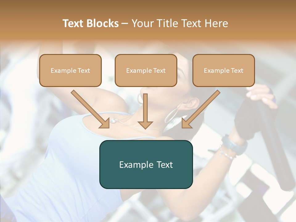 Determination Happy Woman PowerPoint Template
