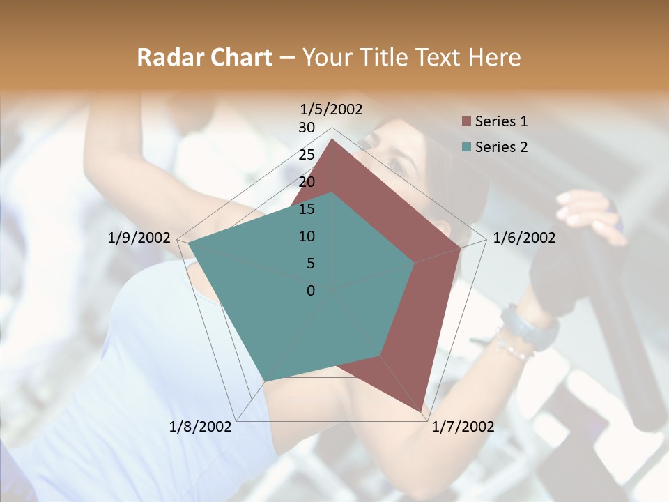 Determination Happy Woman PowerPoint Template