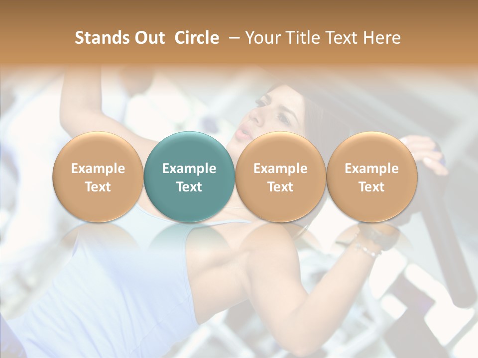 Determination Happy Woman PowerPoint Template