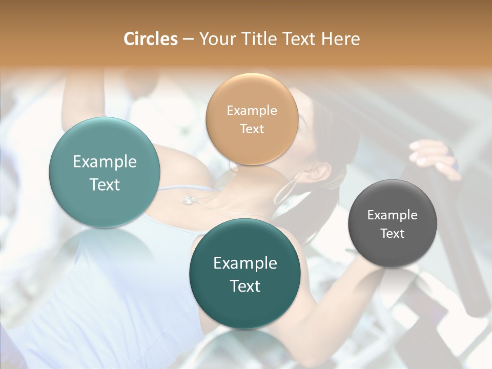 Determination Happy Woman PowerPoint Template