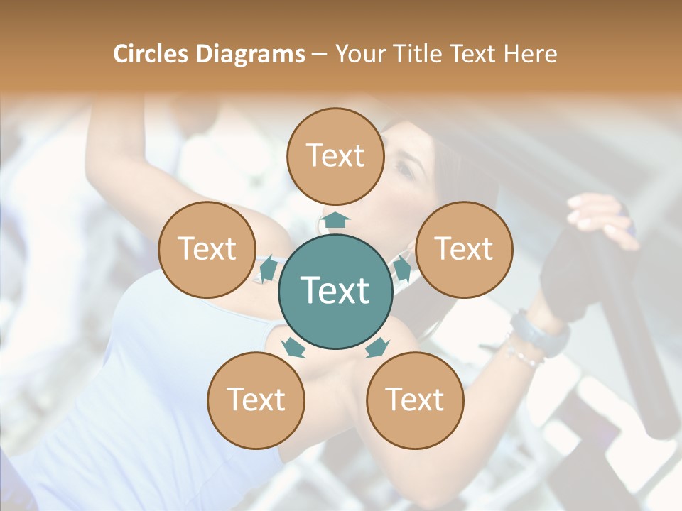 Determination Happy Woman PowerPoint Template