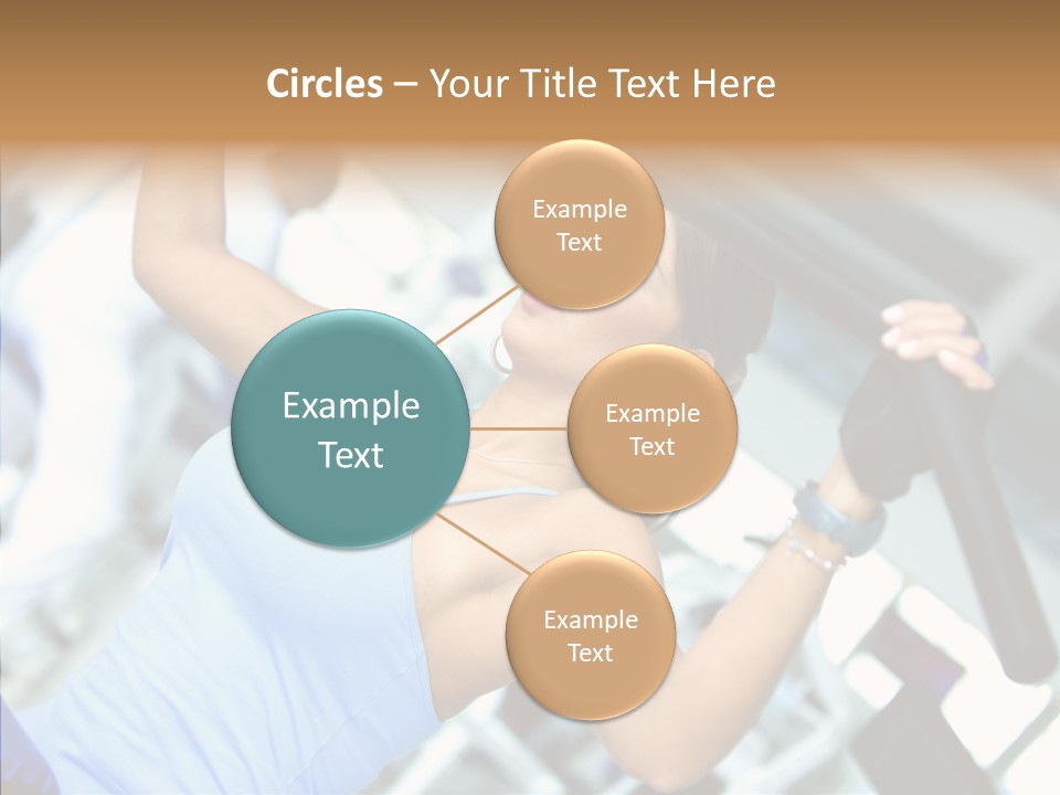 Determination Happy Woman PowerPoint Template