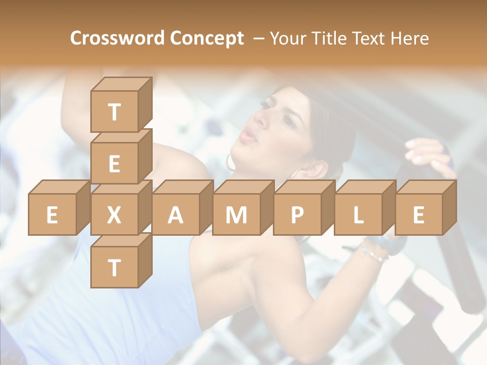 Determination Happy Woman PowerPoint Template