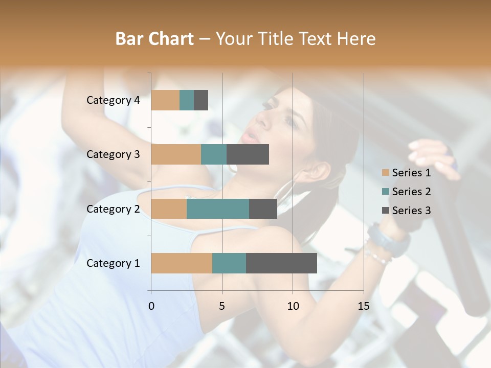 Determination Happy Woman PowerPoint Template