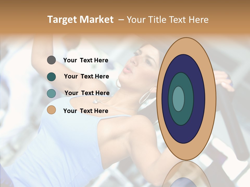 Determination Happy Woman PowerPoint Template