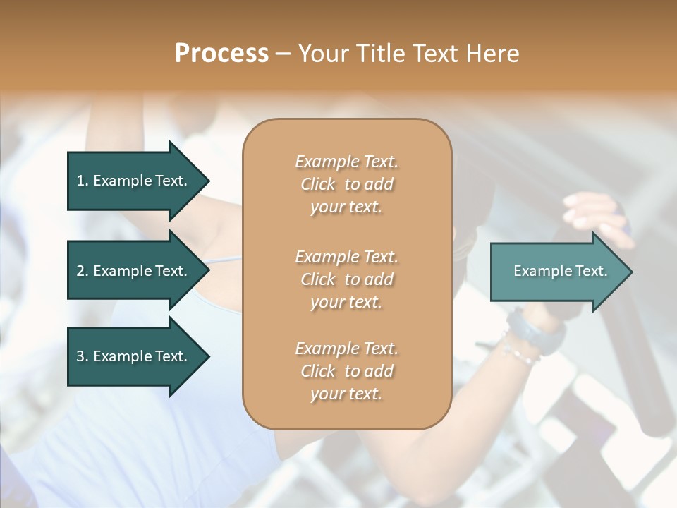 Determination Happy Woman PowerPoint Template