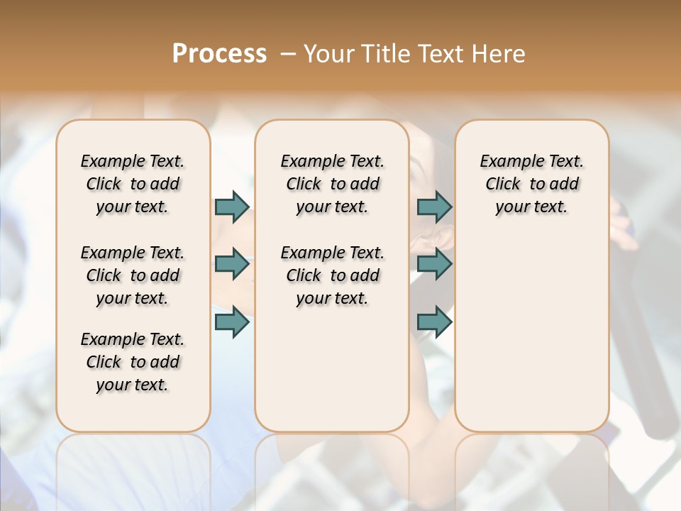 Determination Happy Woman PowerPoint Template