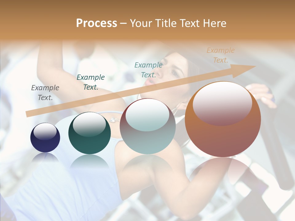 Determination Happy Woman PowerPoint Template