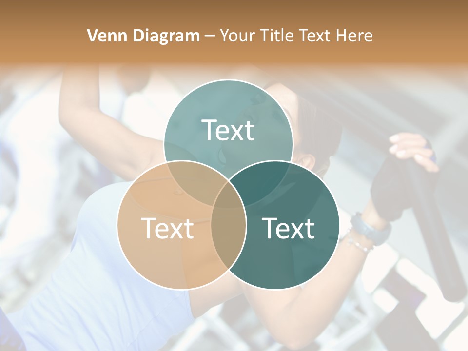 Determination Happy Woman PowerPoint Template