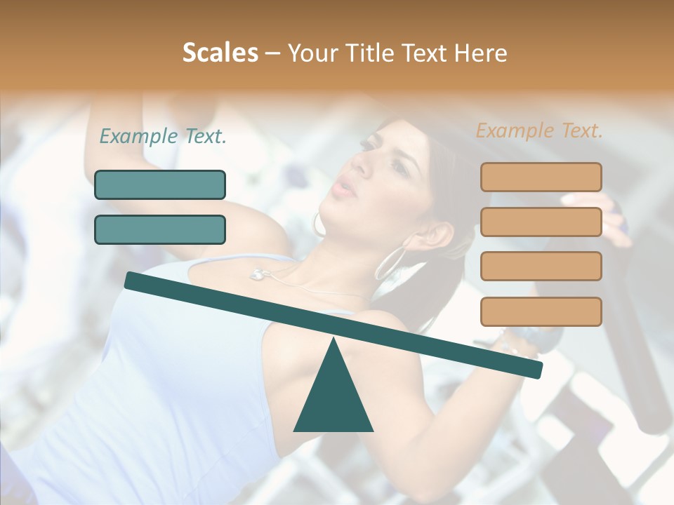 Determination Happy Woman PowerPoint Template