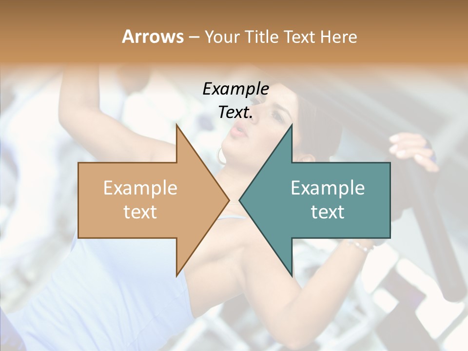 Determination Happy Woman PowerPoint Template