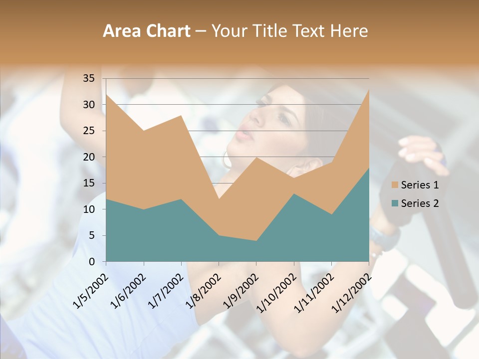 Determination Happy Woman PowerPoint Template