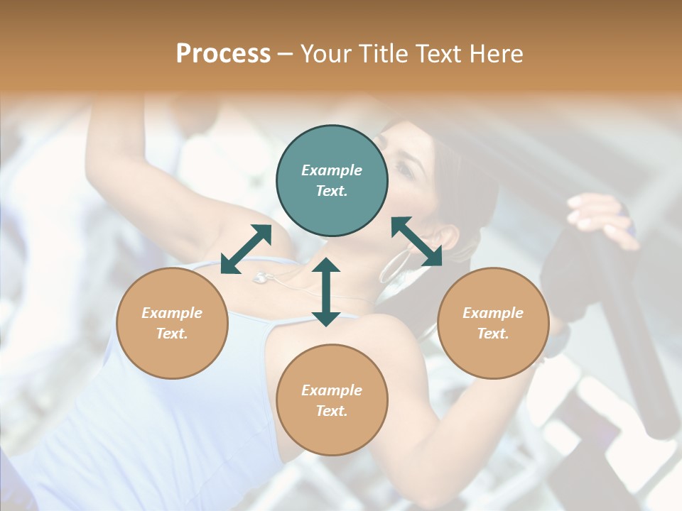 Determination Happy Woman PowerPoint Template