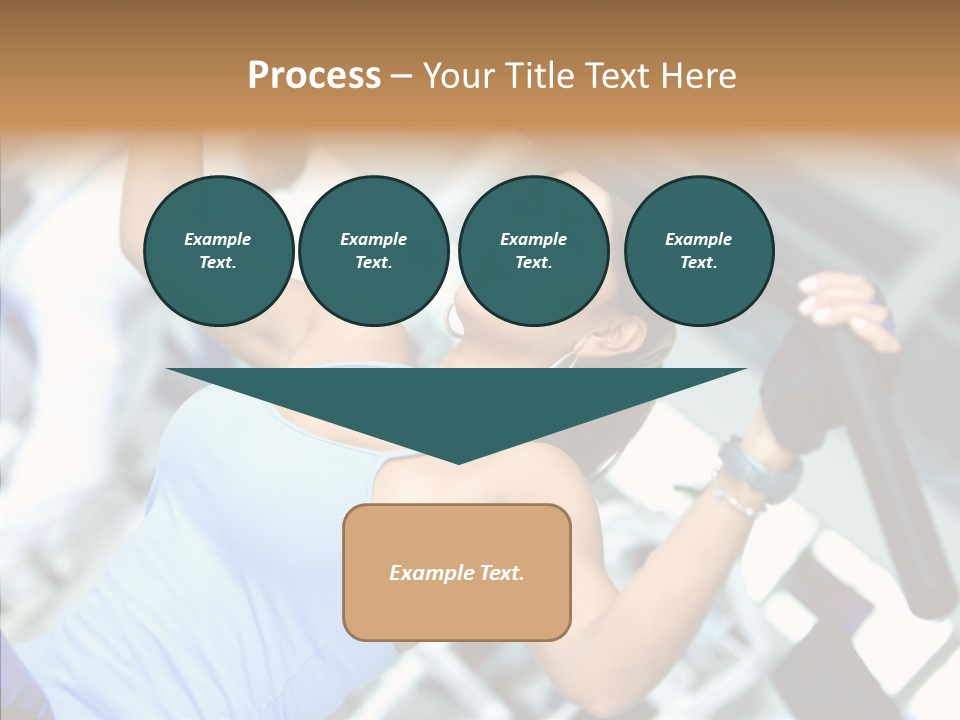 Determination Happy Woman PowerPoint Template