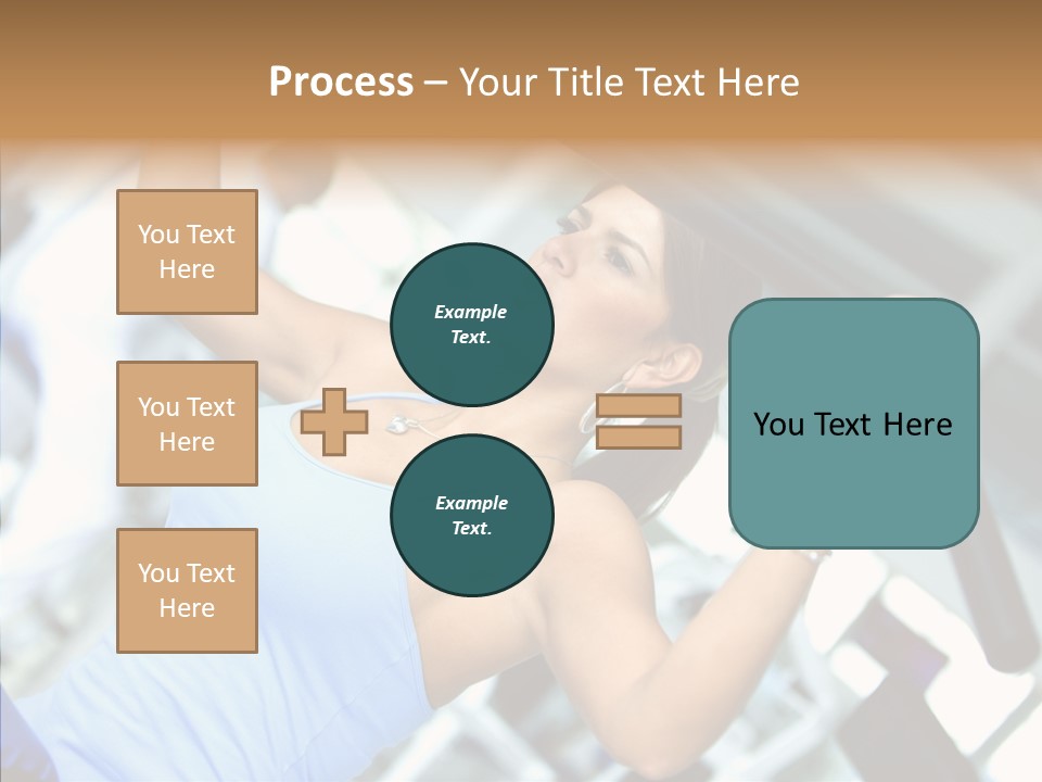 Determination Happy Woman PowerPoint Template