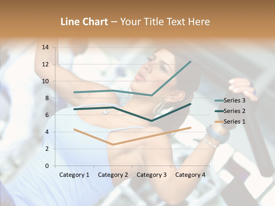 Determination Happy Woman PowerPoint Template