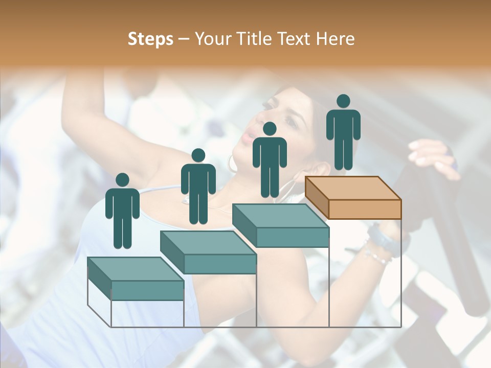 Determination Happy Woman PowerPoint Template