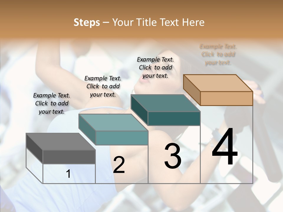 Determination Happy Woman PowerPoint Template